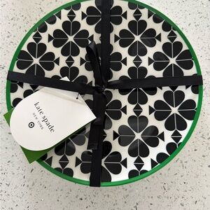Kate Spade Black and White Serveware Plate